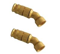 WEITINGKKK Punta dell'ugello, Ugello Regolabile in Ottone 1,5 mm M14x1,5 mm con rondella O-Ring Confezione da 2-10 Misure Multiple(Brass Elbow Nozzle,2pc)