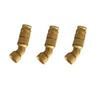 WEITINGKKK Punta dell'ugello, Ugello Regolabile in Ottone 1,5 mm M14x1,5 mm con rondella O-Ring Confezione da 2-10 Misure Multiple(Brass Elbow Nozzle,4pc)