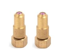 WEITINGKKK Punta dell'ugello, Ugello Regolabile in Ottone 1,5 mm M14x1,5 mm con rondella O-Ring Confezione da 2-10 Misure Multiple(Brass Ceramic Spray Disc,2pc)