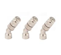 WEITINGKKK Punta dell'ugello, Ugello Regolabile in Ottone 1,5 mm M14x1,5 mm con rondella O-Ring Confezione da 2-10 Misure Multiple(Silver Elbow Nozzle,5pc)
