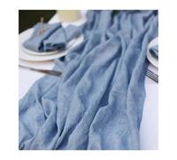 WEITINGKKK Runner da tavolo in tela di formaggio, Tovaglia in garza, confezione da 3, multicolore, diverse misure(Blue,70X300cm)