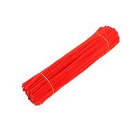 WEITINGKKK Scovolini per lavori manuali, Steli in Ciniglia Scovolini Limpia Pipas Multicolor Confezione da 1000 for Artigianato Fai Te 11,81 x 0,23 Pollici(Red)