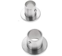 WEITINGKKK Staffe per appendiabiti, Confezione da 2 staffe for flange for aste e tubi for armadi guardaroba di varie dimensioni(25mm)