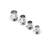 WEITINGKKK Staffe per appendiabiti, Confezione da 2 supporti for aste for guardaroba in acciaio for tubi 19-32 mm di diametro(25mm)