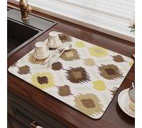 WEITINGKKK Tappetino antiscivolo per caffè, Tappetino anti-sporcizia for macchina da caffè, fango diatomeo, antiscivolo, pieghevole, vari stili, varie dimensioni(C Style,Width50*length60cm)