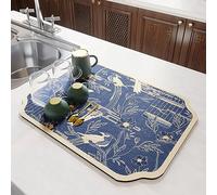WEITINGKKK Tappetino antiscivolo per caffè, Tappetino anti-sporcizia for macchine da caffè, bar, piani di lavoro della cucina, in diversi stili e dimensioni(T Style,Width50*length60cm)