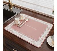 WEITINGKKK Tappetino antiscivolo per caffè, Tappetino anti-sporcizia for macchine da caffè, bar, piani di lavoro della cucina, in diversi stili e dimensioni(L Style,Width30*length40cm)