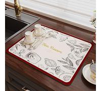 WEITINGKKK Tappetino antiscivolo per caffè, Tappetino anti-sporcizia for macchine da caffè, bar, piani di lavoro della cucina, in diversi stili e dimensioni(J Style,Width30*length40cm)