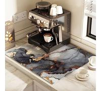 WEITINGKKK Tappetino antiscivolo per caffè, Tappetino for lo scarico della macchina del caffè e for la birra for uso domestico commerciale, vari stili dimensioni(F Style,40cm*50cm)