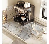 WEITINGKKK Tappetino antiscivolo per caffè, Tappetino for lo scarico della macchina del caffè e for la birra for uso domestico commerciale, vari stili dimensioni(B Style,50cm*60cm)