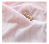 WEITINGKKK Tessuto di cotone, tessuto jacquard 100% cotone morbido al metro per abbigliamento e camicie 100 cm x 148 cm(Pink)