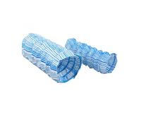 WEITINGKKK Tubi di drenaggio permeabili, Tubo di drenaggio for infiltrazione delle acque sotterranee in Tessuto Non Tessuto Ondulato con Filo di Acciaio Blu, Lunghezze Multiple(30m/98.4ft)