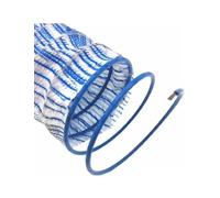 WEITINGKKK Tubi di drenaggio permeabili, Tubo di drenaggio Francese corrugato in Filo d'Acciaio Perforato Blu Lunghezze Multiple 1-20 m(17m/55.8ft)