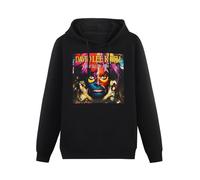 WeiToLnb Hoodie Pocket Sweatershirt David Lee Roth Eat Em And Smile Print Hooded Black Sweater 3XL