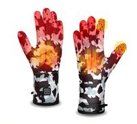 WEIVIOQ Fodere per Guanti Riscaldati per Uomo Donna, Scaldamani Ricaricabili, Fodera Sottile Mimetica Touchscreen a Batteria per Moto Sci Escursionismo Caccia