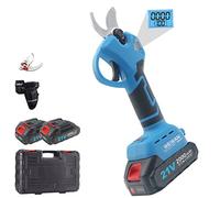 WEIWAN Forbici Potatura Elettriche 30mm, professionali forbice potatura a batteria Con 2 Pezzi Ricaricabili 21V 2Ah2000mA, Cesoie Potatura a Batteria, 6-8 ore di Lavoro, 900W Motore senza spazzole
