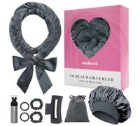 weiwei Arricciacapelli senza calore con cerchietto, bigodini per capelli senza calore per la notte, bigodini per capelli senza calore, 177,8 cm di bigodini morbidi senza calore, set regalo di 9 aste