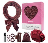 weiwei Fascia arricciacapelli senza calore, senza calore, per una notte, senza calore, 177,8 cm, morbido, senza calore, 9 aste arricciacapelli, set regalo per donne, capelli ondulati lunghi, colore