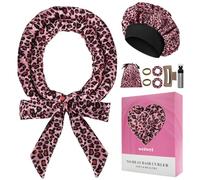 weiwei Raso Overnight Heatless Curls - Bigodini per ricci durante la notte, senza calore, 70", per capelli lunghi