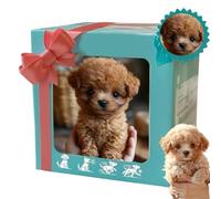 WEIWOGU Aggiornamento 2026 del cucciolo robot, cane robo-t AI realistico che si comporta come un vero cane, cammina, abbaia, scodinzola, robot cuccioli AI intelligenti (D)