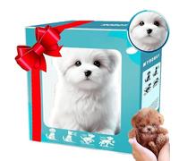 WEIWOGU Aggiornamento 2026 del cucciolo robot, cane robo-t AI realistico che si comporta come un vero cane, cammina, abbaia, scodinzola, robot cuccioli AI intelligenti (A)