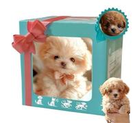 WEIWOGU Aggiornamento 2026 del cucciolo robot, cane robo-t AI realistico che si comporta come un vero cane, cammina, abbaia, scodinzola, robot cuccioli AI intelligenti (C)