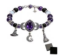 WEIWOGU Bracciale con ciondolo a forma di luna di cristallo della (1pcs)