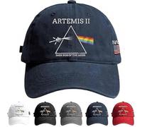 WEIWOGU Cappello commemorativo del lato oscuro della luna di Artemis II, cappello della missione lunare, cappelli della missione spaziale Ritorno alla luna (#D)