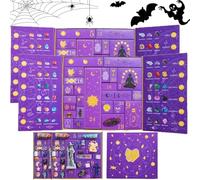 WEIWOGU Scatola regalo Reiki Crystal Halloween Countdown, Calendario dell'Avvento di Halloween 2025 - Contiene cristalli mistici, la magia della guarigione e del trasferimento energetico (2PCS)