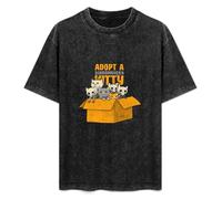 Weixiu Adopt A Schrodingers Cat T Alive Or Dead Austrian Famous Physicist Experiment Physical T-Shirt Black 3XL