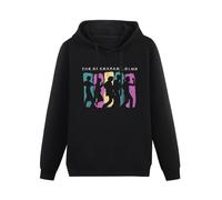 Weixiu Breakfast Club Breakdance-Front Pattern-Black Adults Kurzärmelig Hoody Black M