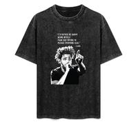 Weixiu J Cole Poster T for Men 100% Contton Tees T-Shirt Black XL