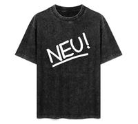 Weixiu RTFzza NEU Krautrock Men Printed Camiseta Black Tee Top T-Shirt Black XL