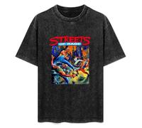 Weixiu Streets of Rage Cover Art Tank Top Men's Basic Short Sleeve T-Shirt Black M