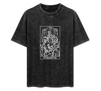 Weixiu Strength Tarot Card Persephone & Cerberus Gothic Witch Pagan Wicca Tshirt T-Shirt Black S