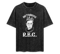 Weixiu Vintage Notorious RBG Gift Idea for Men Short-Sleeve T T-Shirt Black M