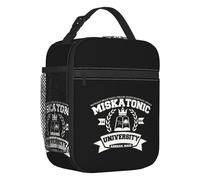 WEIXNCXCJ Chiamata di Cthulhu Miskatonic University Sacchetto Isolato Pranzo per Le Donne Portatile Dispositivo di Raffreddamento Termico Pranzo Box Ufficio Picnic Viaggio