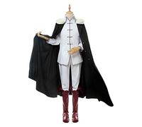 Weixu Anime Bungou Stray Dogs Fyodor D Costume Cosplay Bianco Uniforme Suit con Mantello per Uomo Abiti di Halloween S