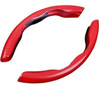WeiYH 2 Pezzi Fibra Carbonio Auto Coprivolante per Citroen C1 C2 C3 C4 C5 C5X C6 C8 DS3 DS4 DS5, Confortevole Antiscivolo Segmentato Carbonio Copri Volante