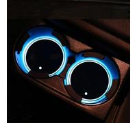 WeiYH Set 2 Sottobicchieri LED Auto 7 Colori per Jeep Renegade Freedom Trailhawk Compass Trailhawk