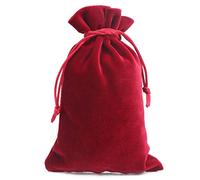Weiyiroty Borsa per tarocchi in velluto - Borsa per carte di tarocchi & borsa a dadi, cordino per giocare a carte, gioco di tarocchi Rider Waite carte Oracle Bijoux(Borgogna)