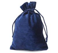 Weiyiroty Borsa per tarocchi in velluto - Borsa per carte di tarocchi & borsa a dadi, cordino per giocare a carte, gioco di tarocchi Rider Waite carte Oracle Bijoux(blu)