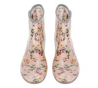 Weiyiroty Scarpe da Pioggia Antiscivolo, Stivali da Pioggia da Donna, Gomma per Giardino, fabbriche, miniere industriali(38 Yards)