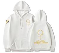WEIYIYUNMAO K-POP Stray Kids Felpa con cappuccio oversize con stampa grafica unisex a maniche lunghe felpa per uomo donna autunno inverno streetwear taglie XS-3XL, bianco, S