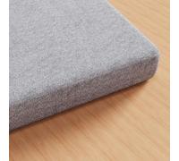 WEIZERO Cuscini per Panca Personalizzati 54 x 122 cm con Fondo Antiscivolo Terrazza Sedie Cuscini Parte Inferiore Antiscivolo per Panca da Giardino, Patio, Finestra a Bovindo, Grigio Chiaro