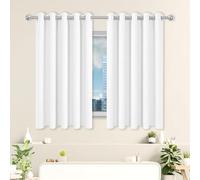 WEIZERO Tende Oscuranti per Interni 1 Pezzi 700 x 225 cm Poliestere Resistente, Termica Isolante Tende Soggiorno, Cucina per Finestra Soggiorno Camera da Letto Balcone, Bianco