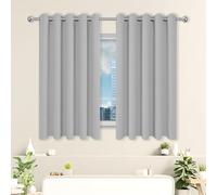 WEIZERO Tende Oscuranti per Interni 1 Pezzi 700 x 255 cm Poliestere Resistente, Termica Isolante Tende Soggiorno, Cucina per Finestra Soggiorno Camera da Letto Balcone, Grigio Chiaro