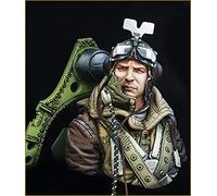 weizhang 1/10 Film a tema Seconda Guerra Mondiale Pilota Britannico in resina personaggio busto modello non verniciato e auto-assemblato modello in miniatura kit-TI46118