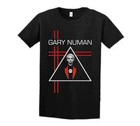 WEIZHINA Gary Numan T Shirt Men Regular Fit Cotton242 Black Black M