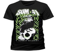 WEIZHINA Guadalajara Best Graphic Tees Men T Shirts, Sum, 41 Zoll, Krähe, Rundhalsausschnittit Standärmeln, Black Black XL
